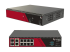 Model CM8008, 8x RS232 X2 pinout ports, 2x 1GbE/SFP combo, 2x USB 3.0, ARM 1.6GHz 4-core 4GB mem 32GB flash, TPM 2.0, Docker support, DC jacks, 450048 Power Brick and C14 Power cable - Varios ángulos