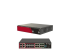 Model OM1308-8E, 8x RS232 X1 or X2 software selectable ports + 8x 1GbE switched, 2x 1GbE/SFP combo, 2x USB 3.0, ARM 1.6GHz 4-core 4GB mem 32GB flash, TPM 2.0, Docker support, barrel threaded DC jacks, 450047 Power Brick and C14 Power cable, - Varios ángulos